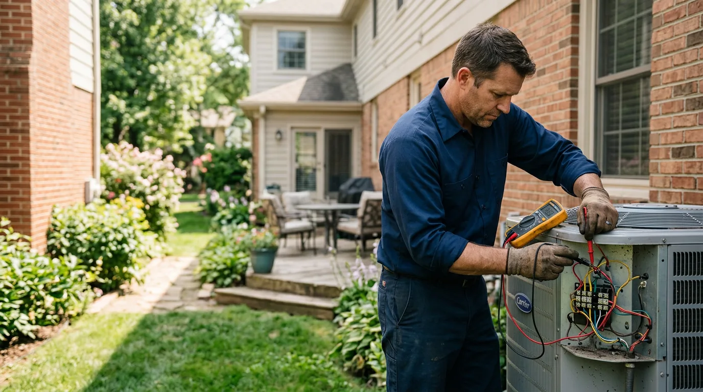 HVAC technician working near Leivasy, WV